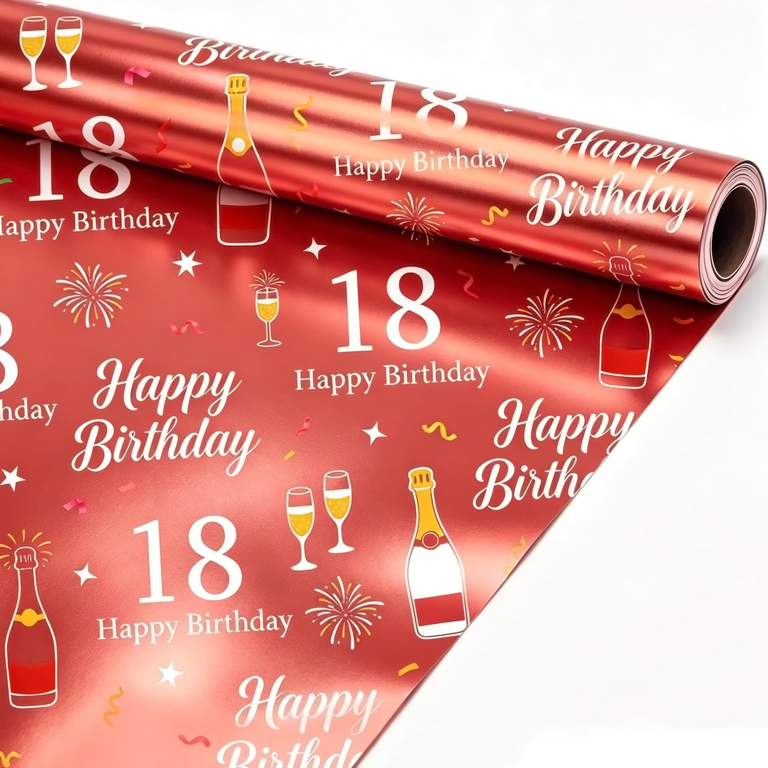 Topeedy Inpakpapier DM Roségoud - Stijlvol Cadeaupapier voor Verjaardagen