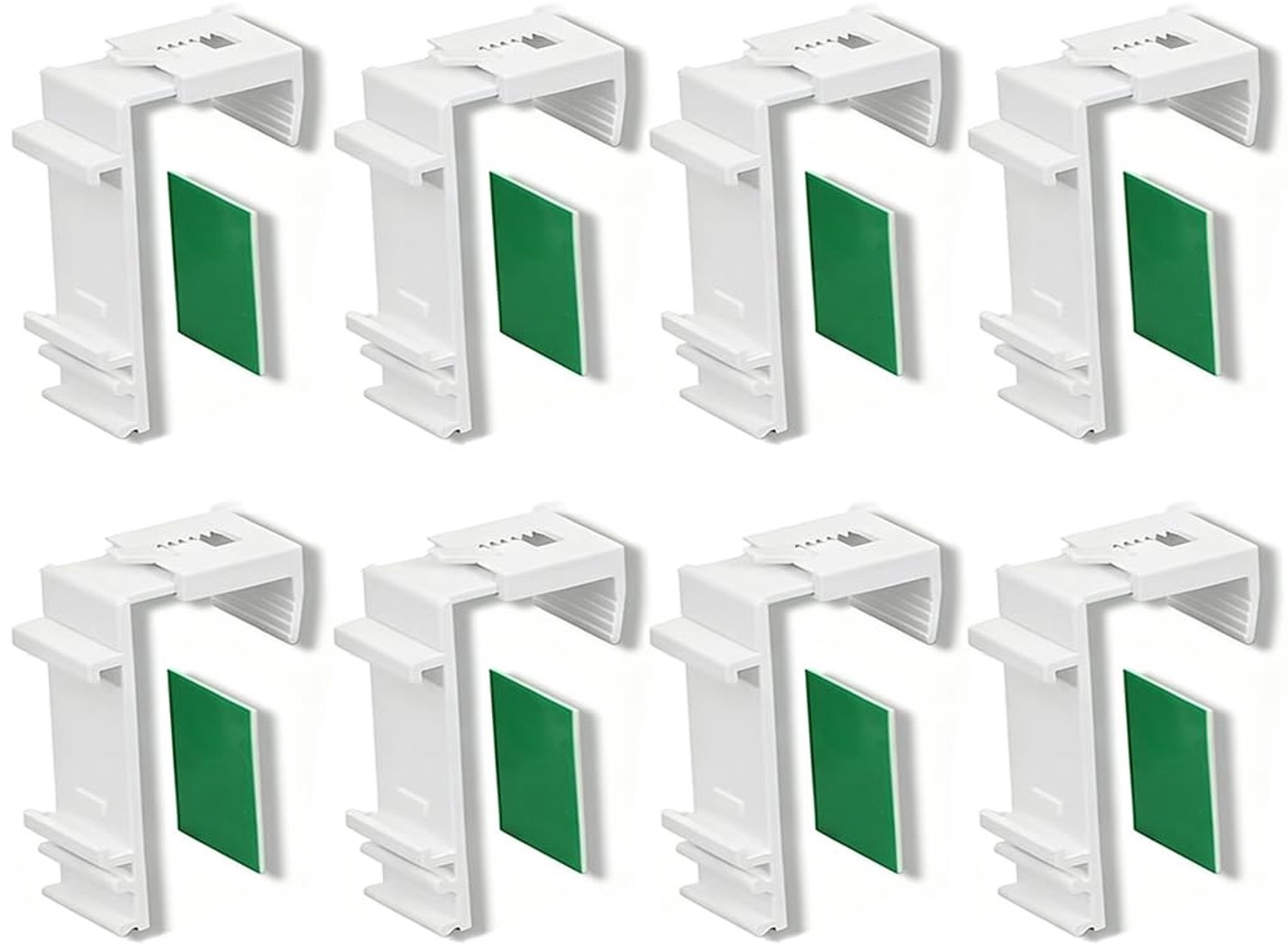 Set van 8 Klemhouders voor Rolgordijnen Zonder Boren