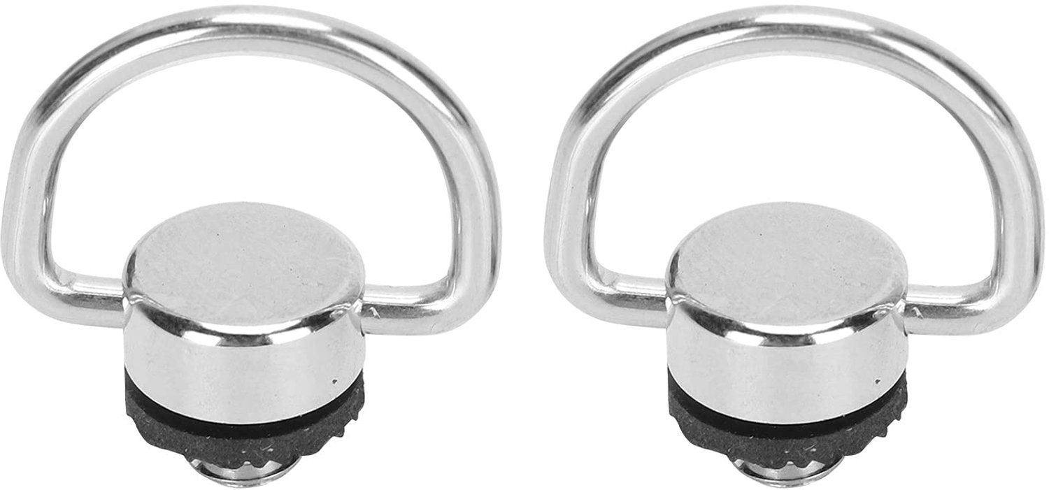 Camera-montageschroef 2 Stuks - Roestvrij Stalen D-ring 1/4 Inch - Hangende Schroef - Metalen Buitendraad - Voor Statief/Snelkoppelingsplaat - Hoogwaardig en Duurzaam - Camera-adapter