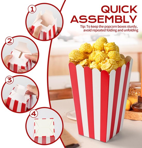 30 Stuks Popcorn Dozen voor Feestelijke Snacks — afbeelding 4