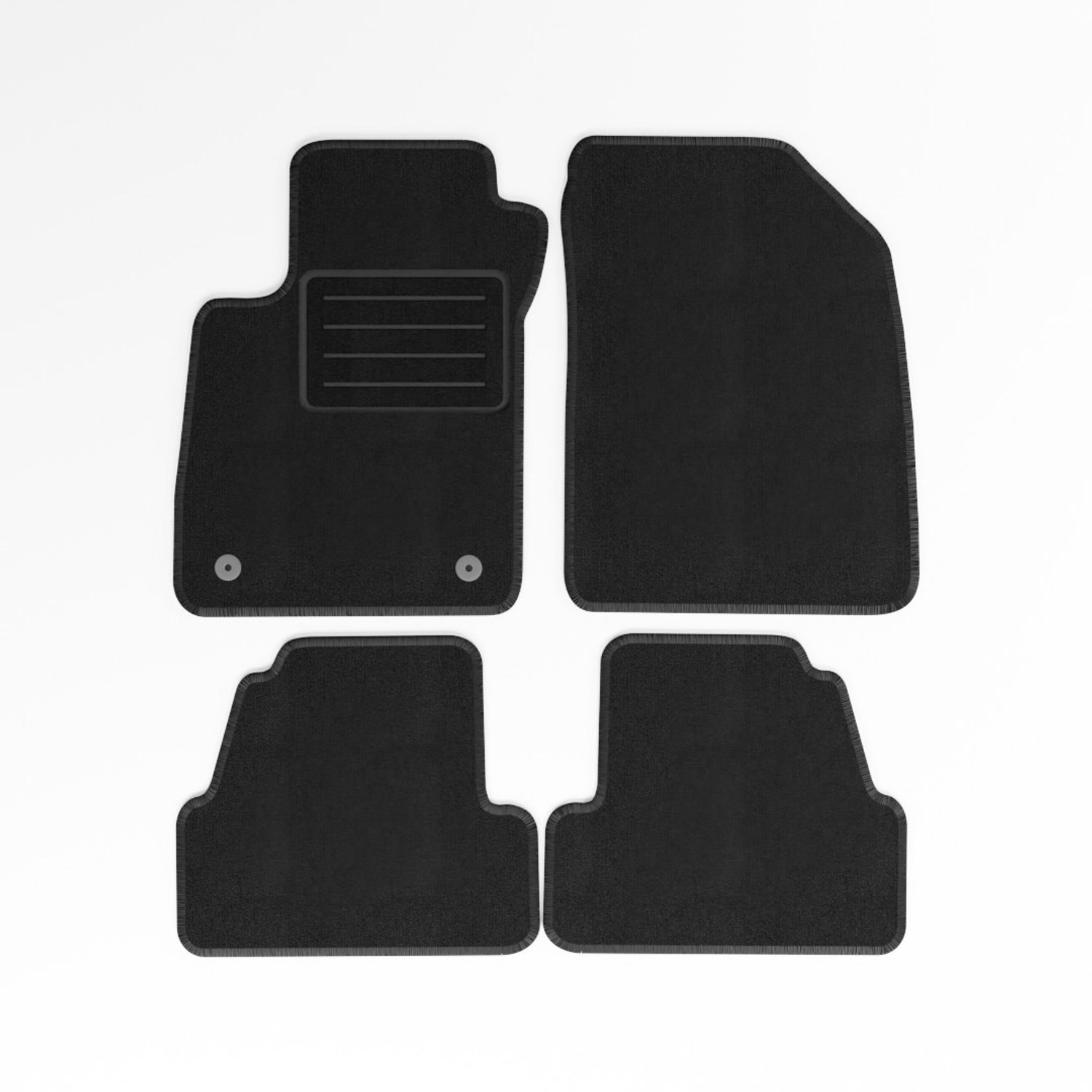 Mats4all | Naaldvilt automatten passend voor Opel Mokka X 2016-2019 | Antislip | Met versterking | 4-delig | Automatten | Mattenset