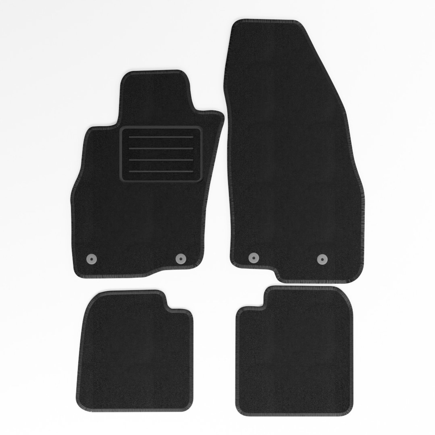 Mats4all | Naaldvilt automatten passend voor Alfa Romeo MiTo 2008-2018 | Antislip | Met versterking | 4-delig | Automatten | Mattenset
