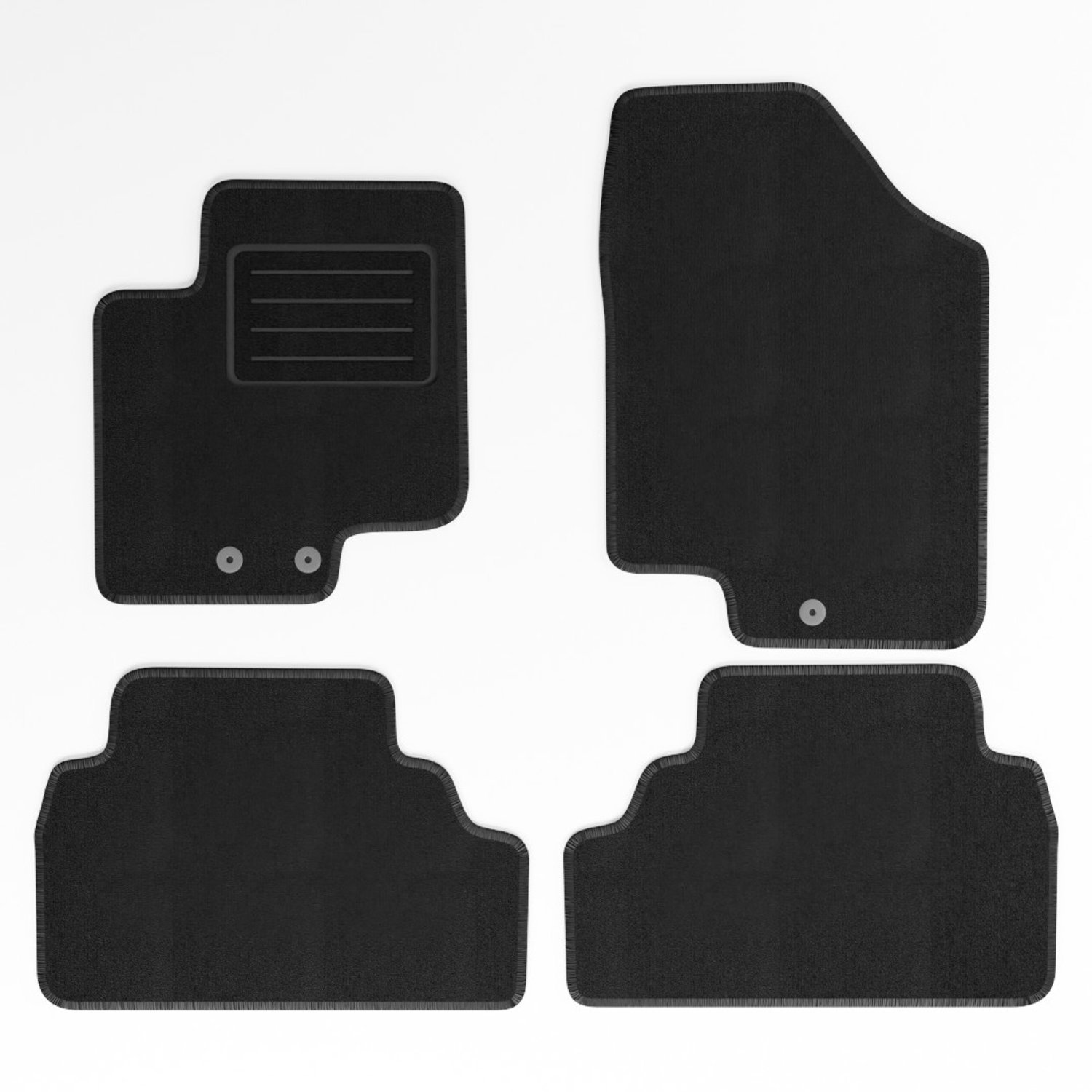 Mats4all | Naaldvilt automatten passend voor Hyundai iX20 2010-2016 | Antislip | Met versterking | 4-delig | Automatten | Mattenset