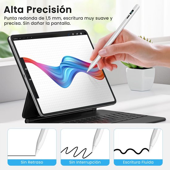 Stylus Pen voor iPad met LED Batterijweergave en Snelle Oplaadfunctie — afbeelding 5