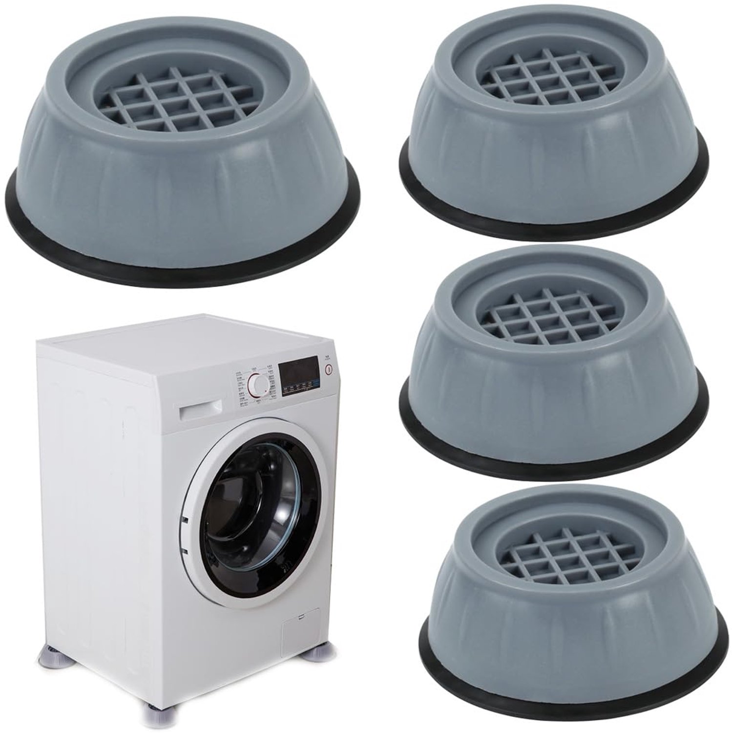 4 Anti-vibratievoeten voor Wasmachine en Droger