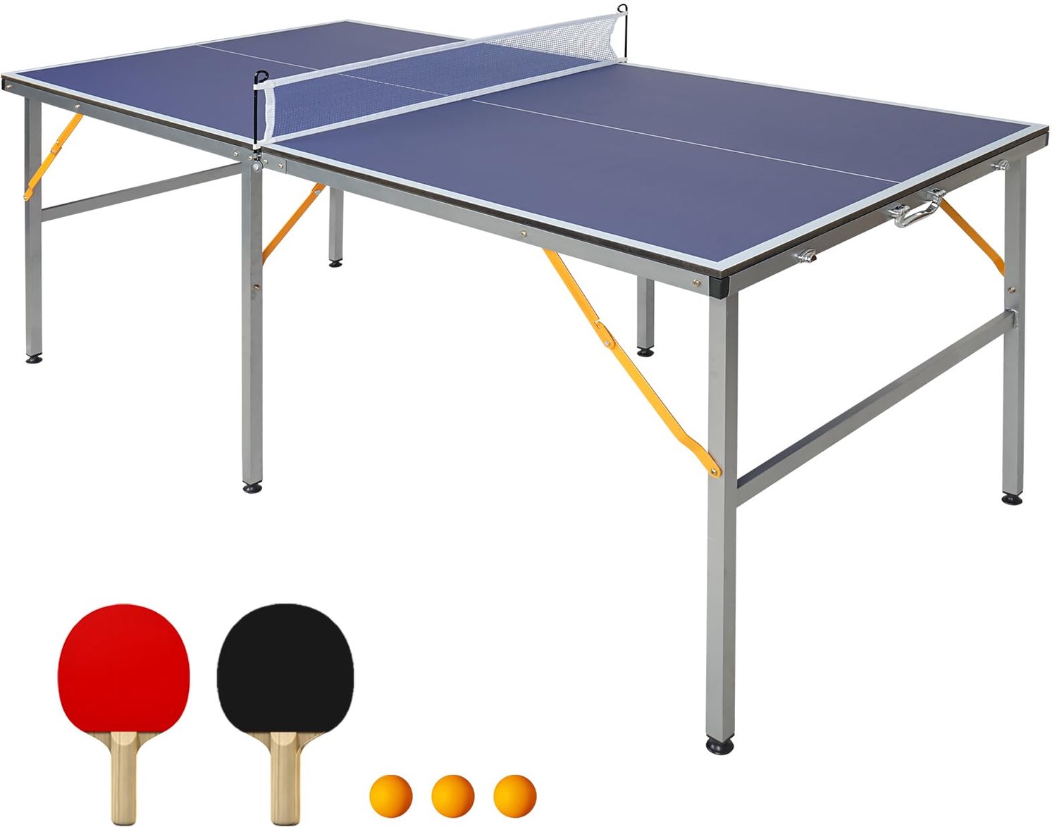 Opvouwbare Tafeltennistafel 182 x 91 cm voor Binnen en Buiten