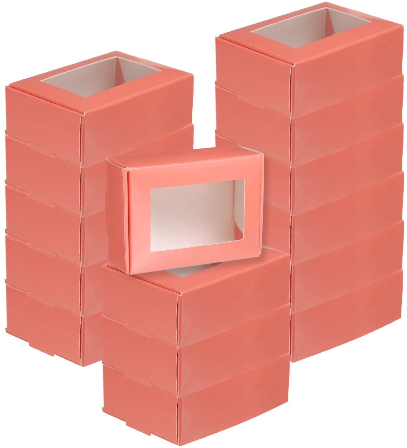 Set van 30 Kraft Dozen met Venster voor Cadeaus en Snoep