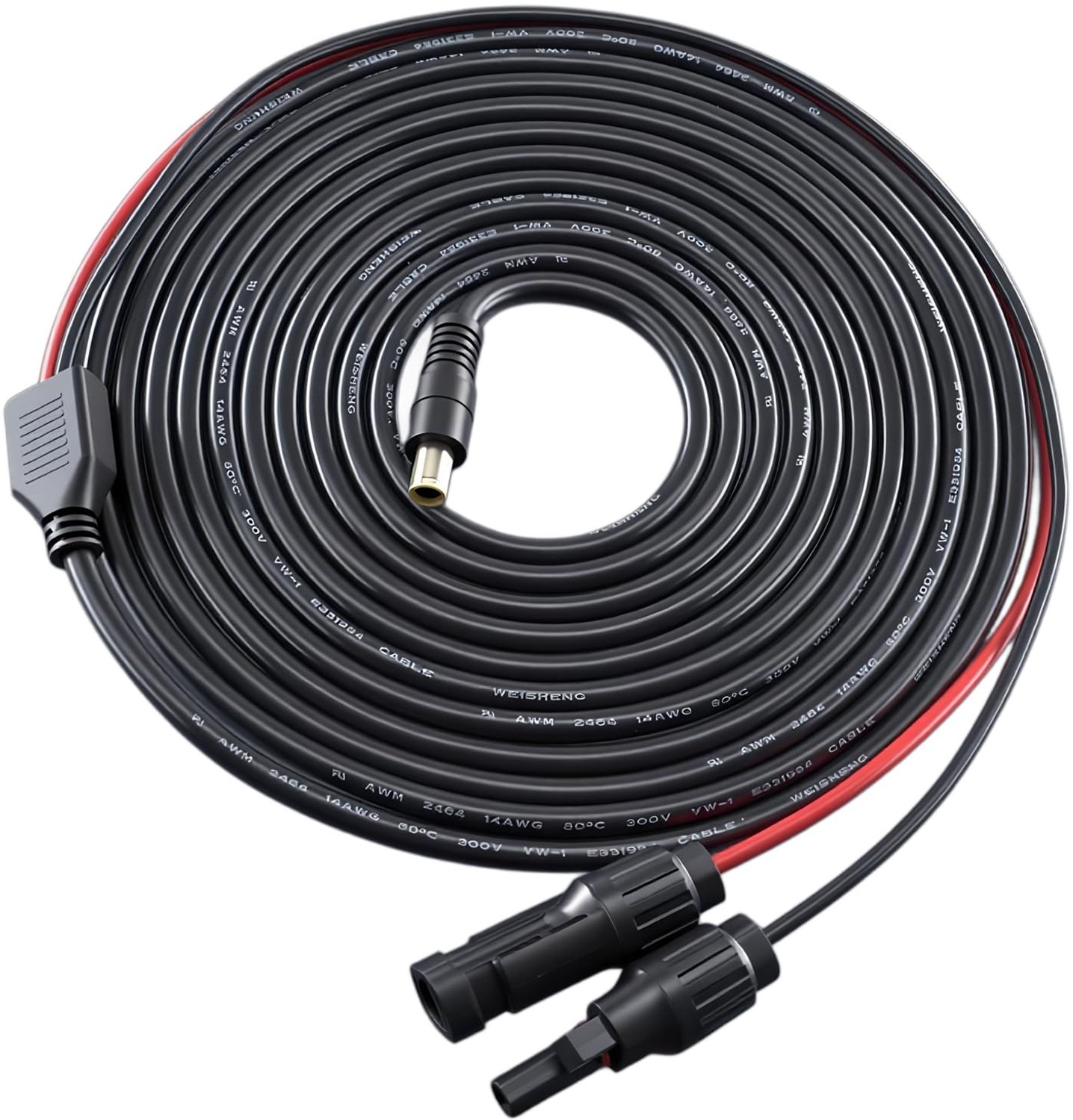 DC 8mm Bushing naar Solar Plug 5m Kabel voor Zonne-energie