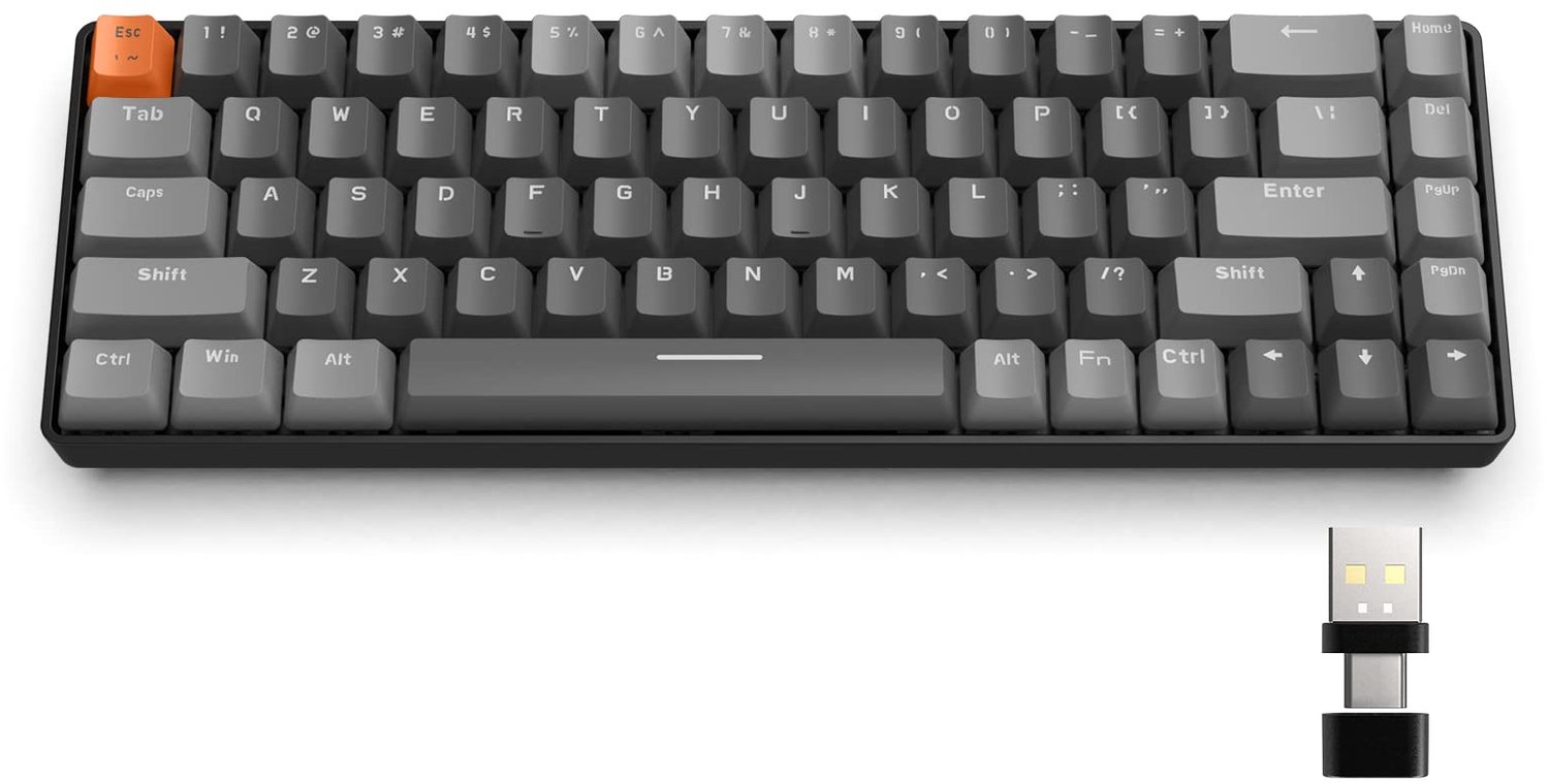 Draadloze Mechanische Gaming Toetsenbord 68 Toetsen