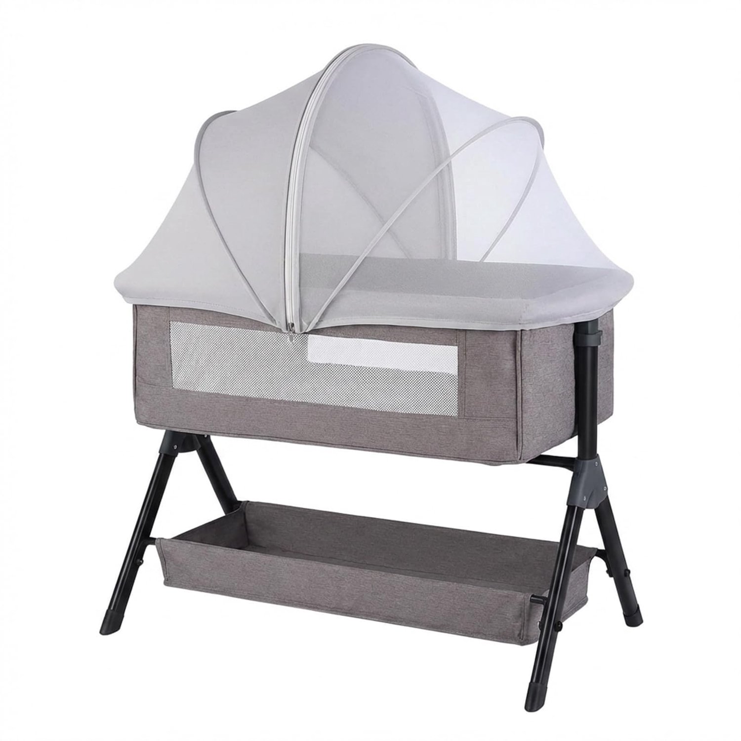 Mosquito Net voor Babybedje met 2-Weg Ritssluiting