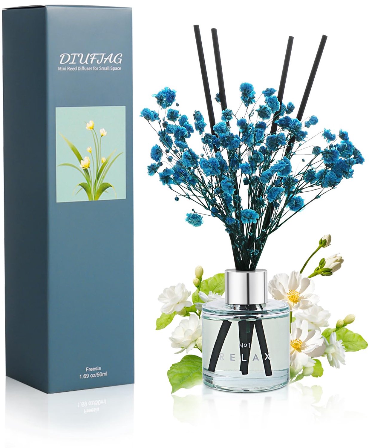 Freesia Reed Diffuser Set van 50ml voor Kleine Ruimtes