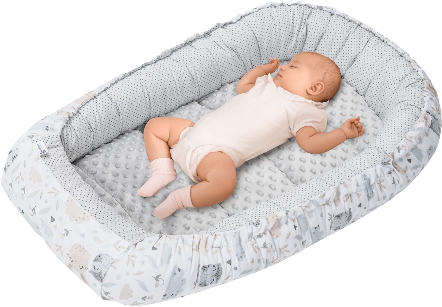 Baby Nest Cuddle Nest van 100% Katoen, 100x60x15cm