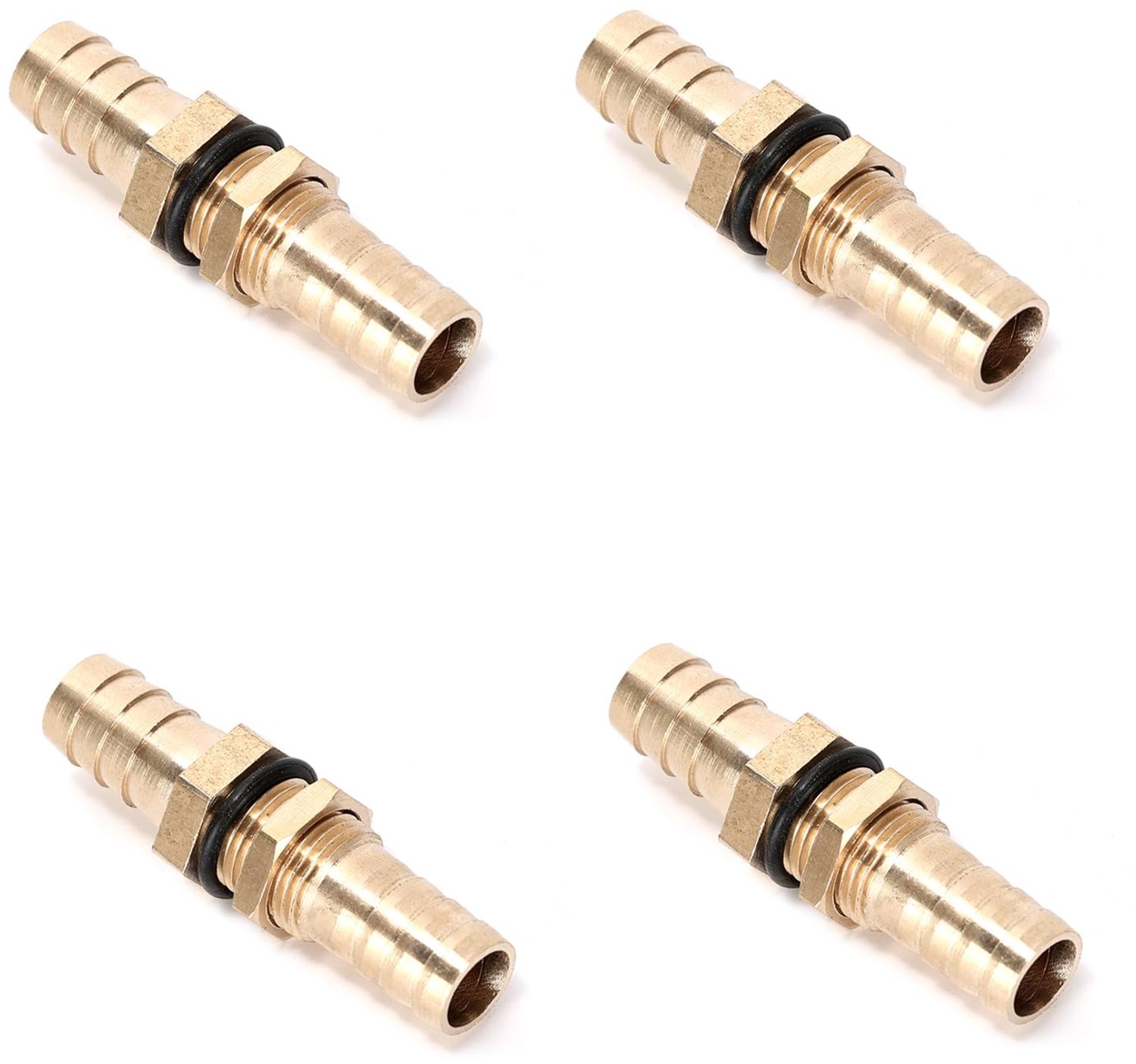 4 Stuks Motorsport Bulkhead Fitting met Siliconenwisselaar