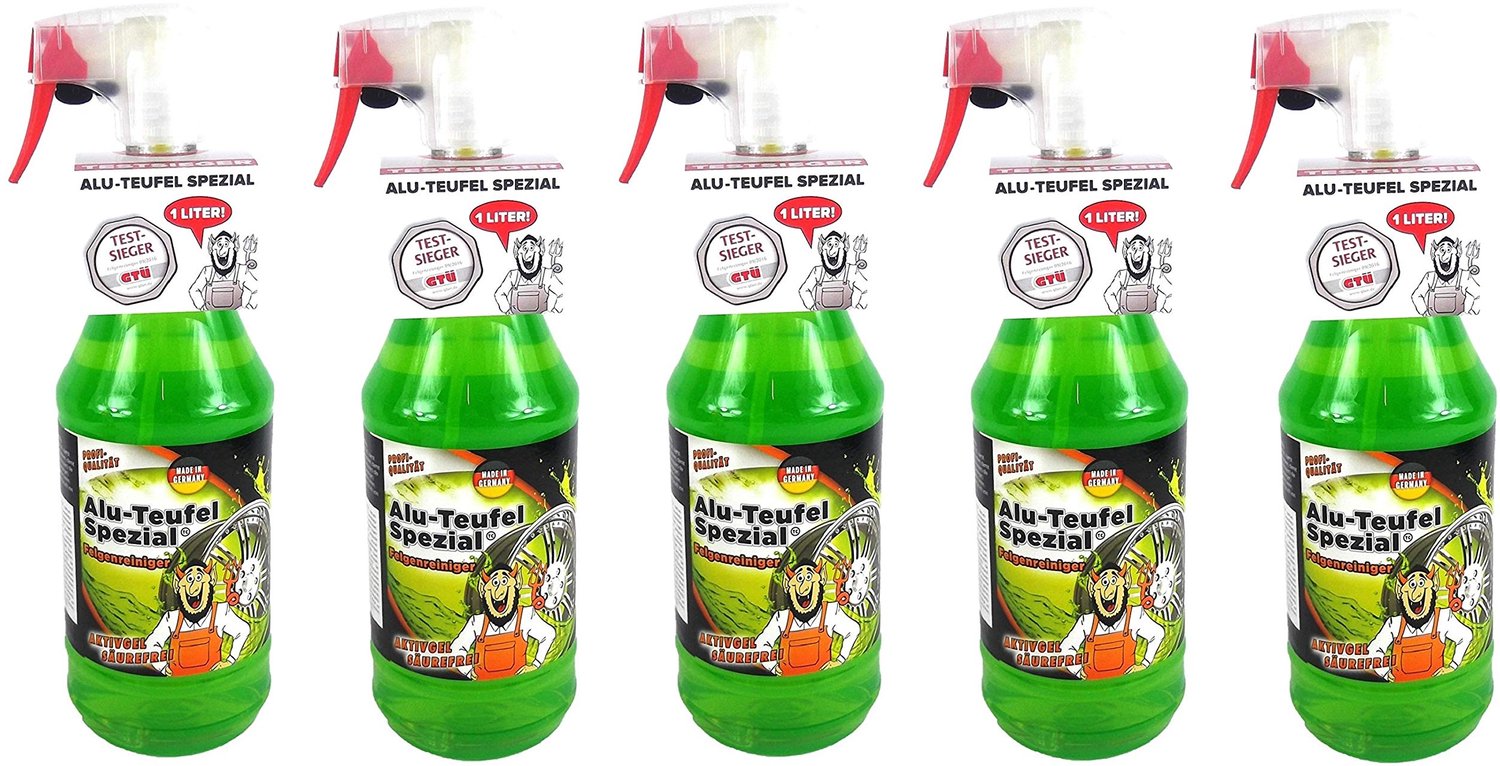 Alu-Teufel Rim Cleaner - 5 x 1 L Biologisch Actief Gel voor Velgen