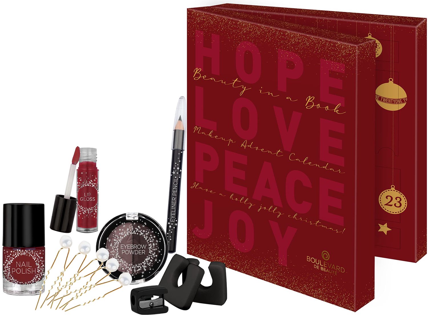Cosmetica-adventskalender 24 make-upverrassingen - Luxe Doos - Beauty Essentials - Oogschaduw/Nagellak/Lipgloss - Cadeau-idee voor Vrouwen - Stijlvolle Verrassingen - Beautybox