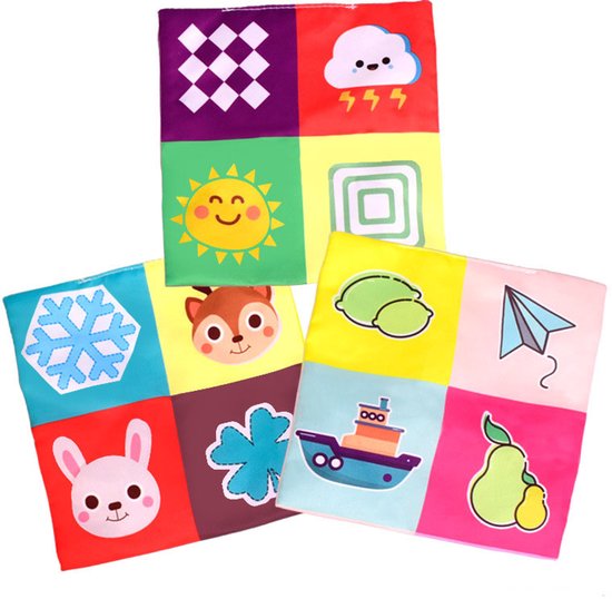 Casalora® Baby tissuebox speelgoed Speelgoed – Trekspeelgoed voor Baby's – Montessori Speelgoed – Zintuiglijk Speelgoed voor Baby's – Zachte Vulling – Ritselend Geluid – Geschikt voor Baby's van 6-36 Maanden – Rood van casalora — afbeelding 4