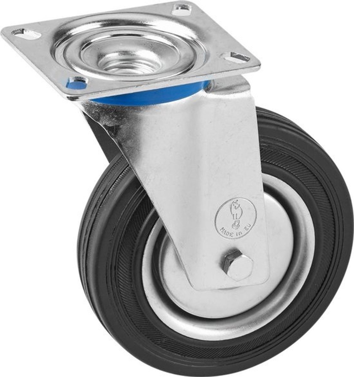 Zwaarlastzwenkwielen - voor meubels - Rubberen zware wielen - Heavy Duty castors - transportwielen - 150 kg