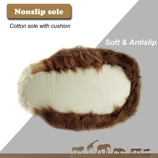 Lion Slippers, niet-slip zool van katoen met demping