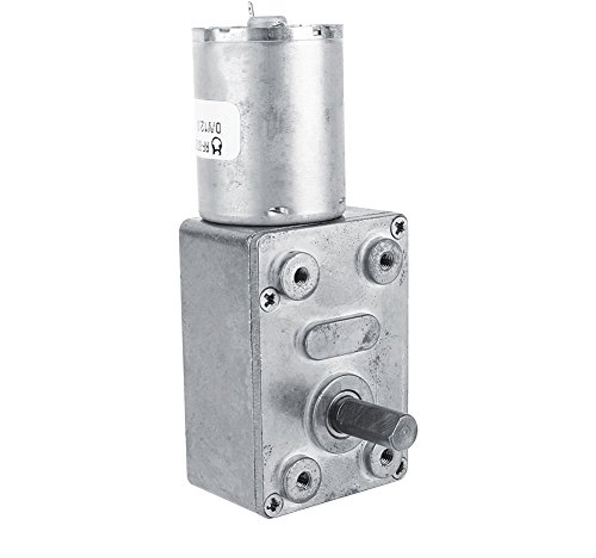 12V Motor Met Tandwiel, Wormwielmotor Met Hoog Koppel, Volledig Metalen DC Motor 6 Rpm