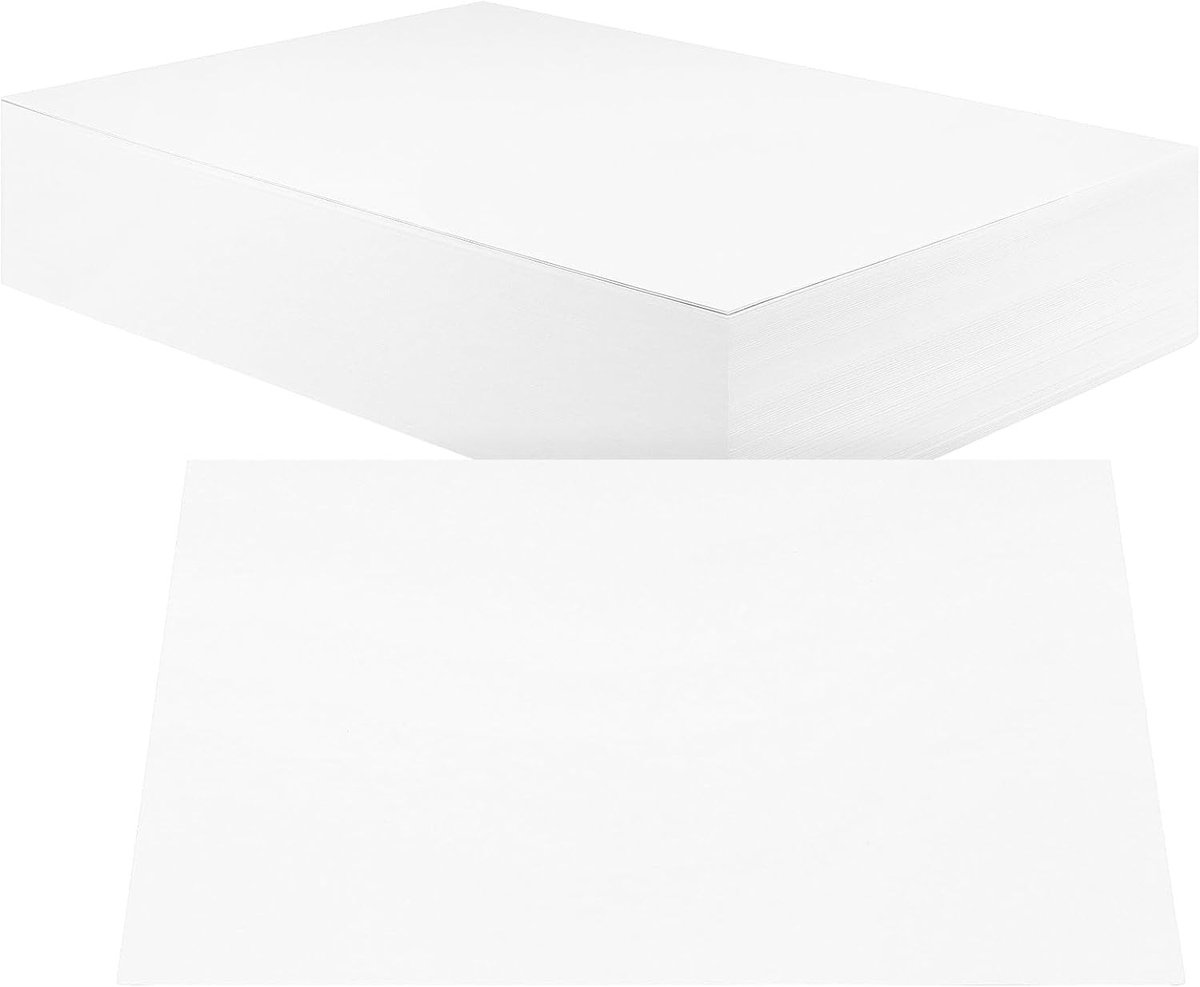 200 Vellen A4 Wit Karton, 250g Wit Kunstpapier voor Schilderen, Schrijven en DIY Creaties