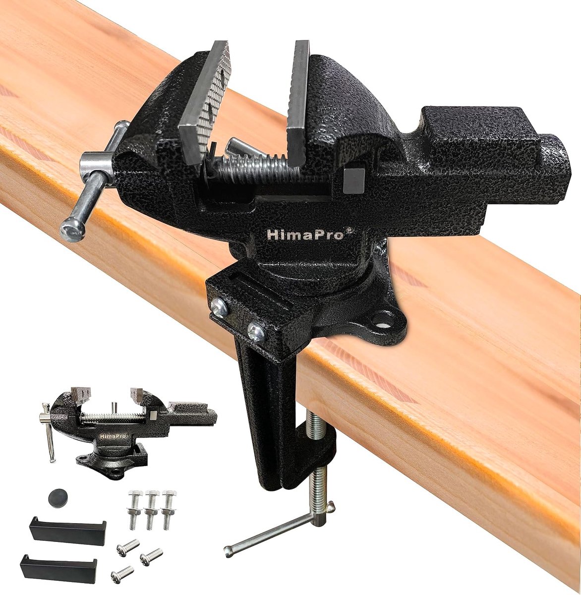 HimaPro Two Purpose Vise Table Vice Quick Adjustment Universal Swivel 360° - ShopVlot