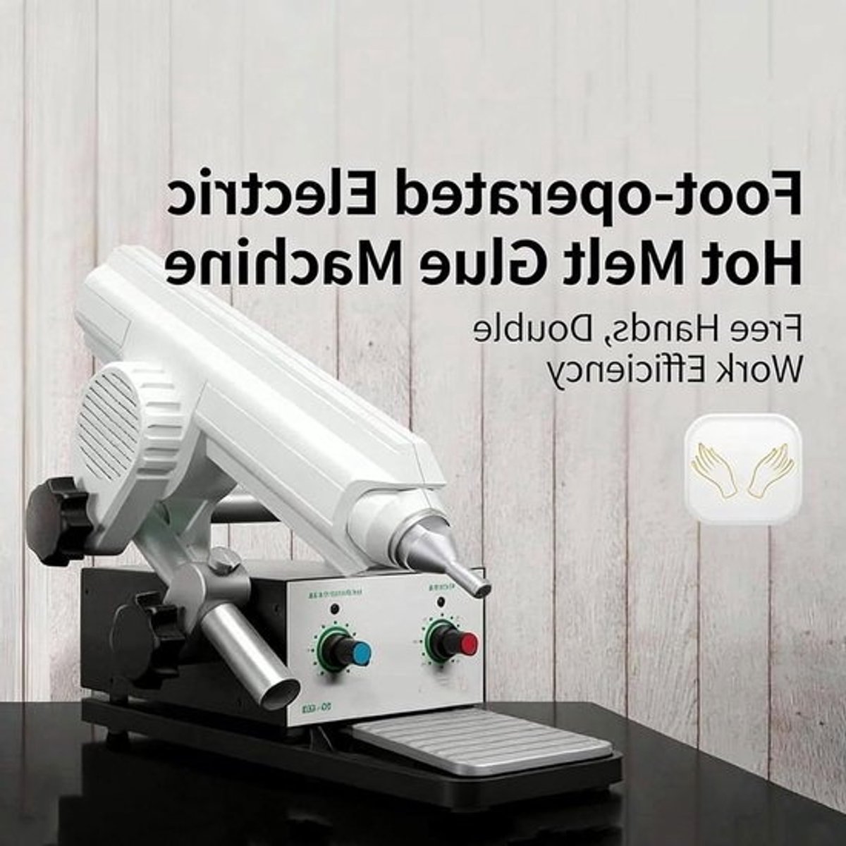 Smeltlijmdispenser - Lijmpistool met pedaal - Industrieel lijmen - Handsfree bediening - 2.6mm nozzle - Niet gespecificeerd