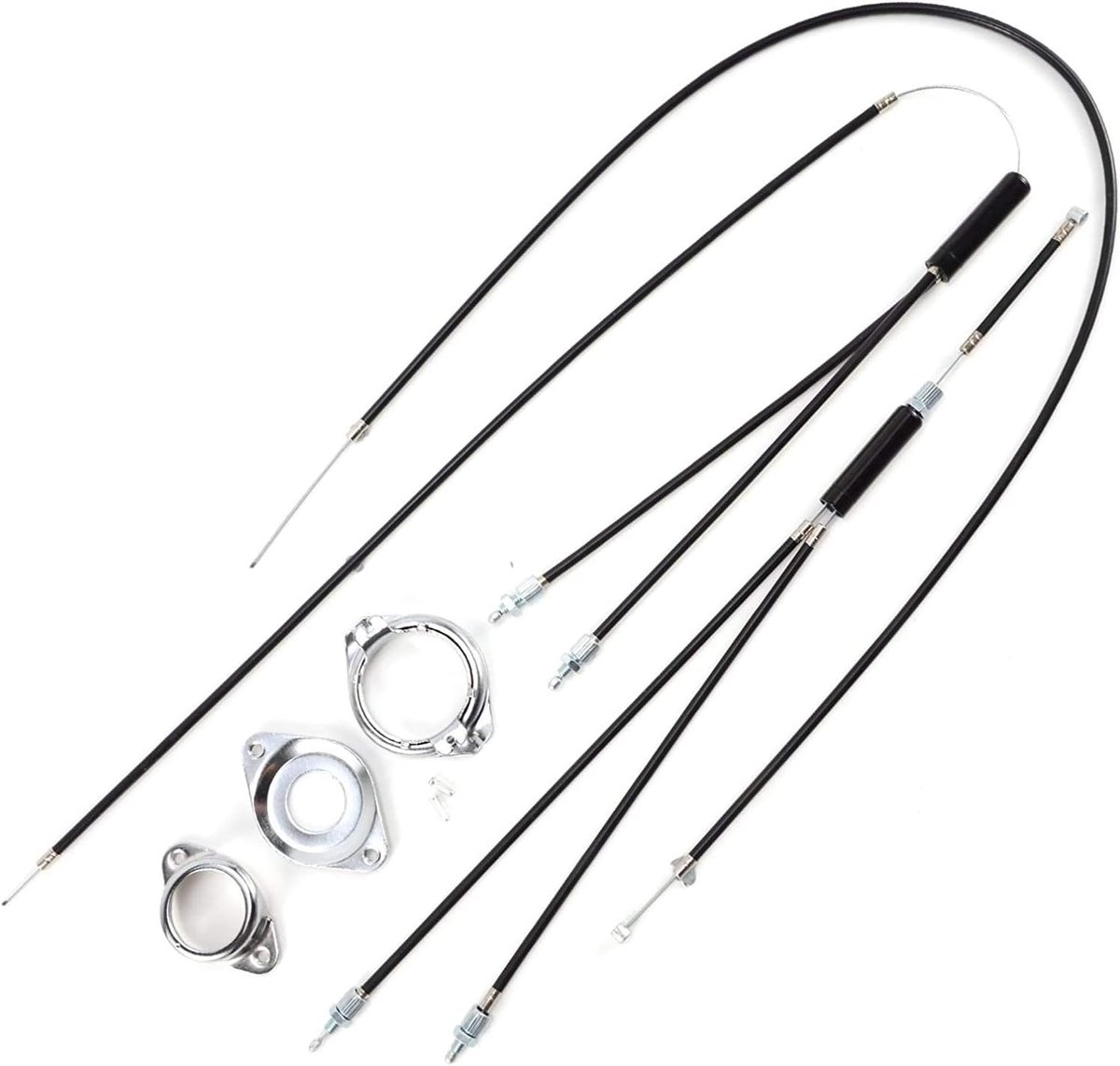 Dailygoods- Remkabels Set - Achterremkabels x2 - Voorkabel - BMX - Gyro Systeem - Professioneel en Praktisch - Fietsremkabels