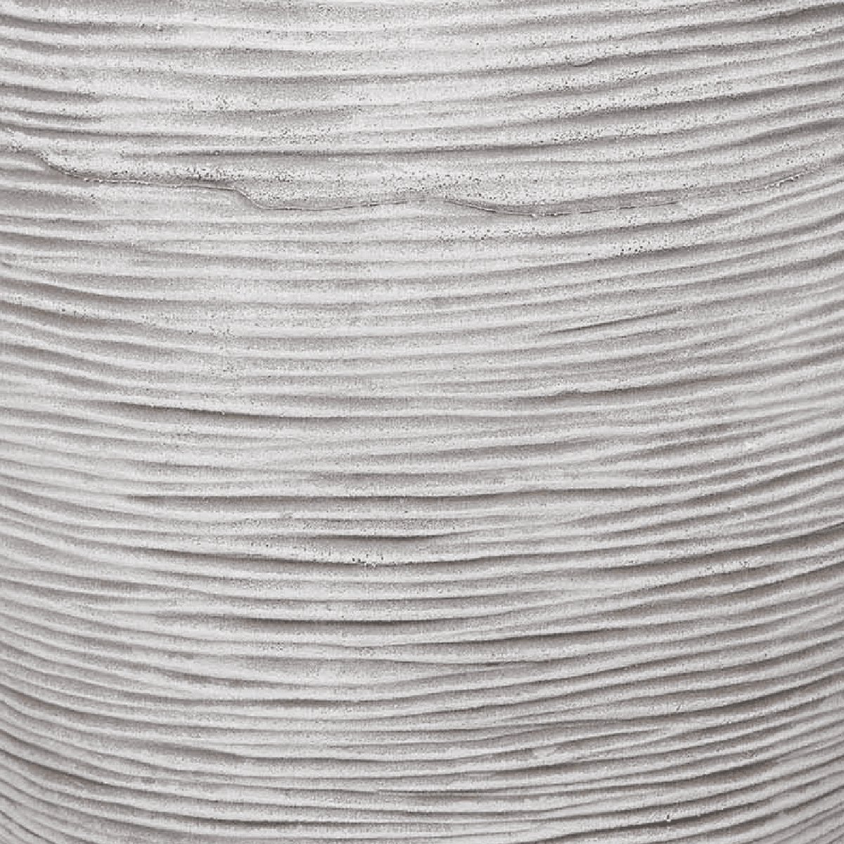 Capi Europe Pot de fleurs carré Rib NL - 40x40 - Ivoire