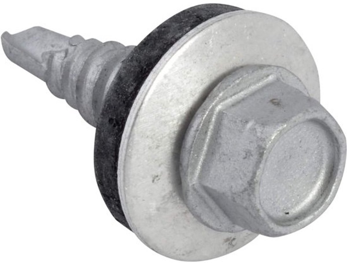 Zelfborende schroeven - Met zeskantbouten - Voor plaatwerkverbindingen - Met zelfborende punt - 63 x 22 mm - Zwart