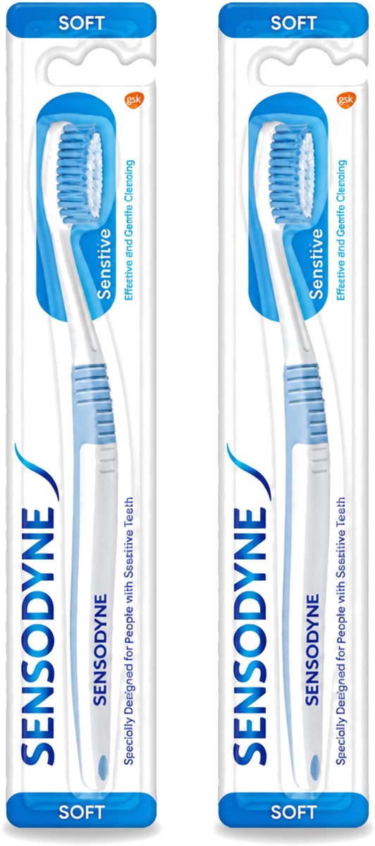 2 x Sensodyne - Tandenborstel - Soft - Voor Gevoelige Tanden - 1 Tandenborstel - Voordeelverpakking - 2 stuks