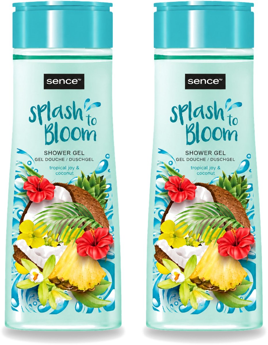 2 x Sence - Tropical Joy & Coconut - Douchegel - Exotisch - 300 ml - Voordeelverpakking - 2 stuks