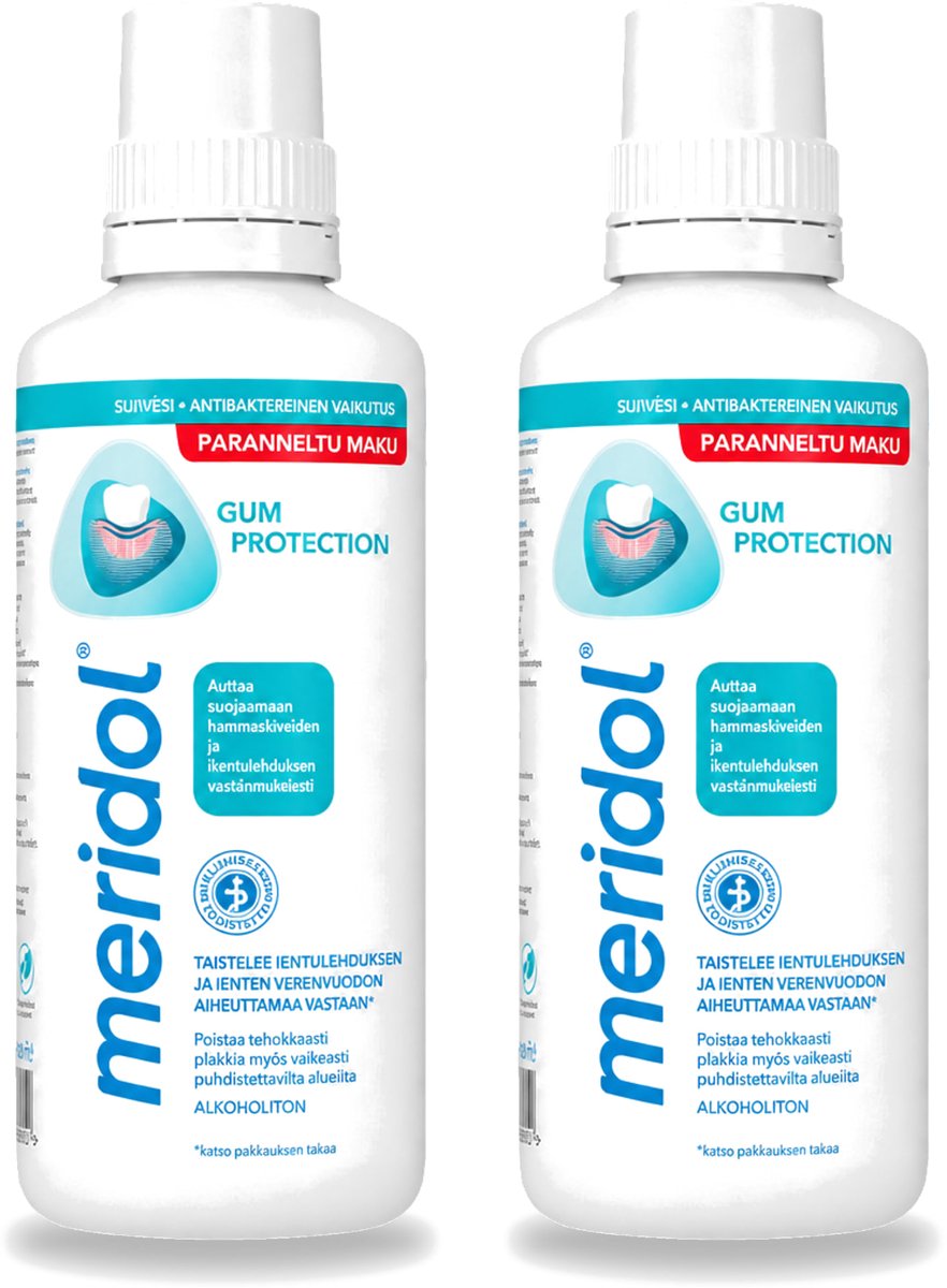 2 x Meridol - Mondspoeling - Dagelijkse Mondverzorging - Voorkomt Tandvleesproblemen - 400 ml - Voordeelverpakking - 2 stuks