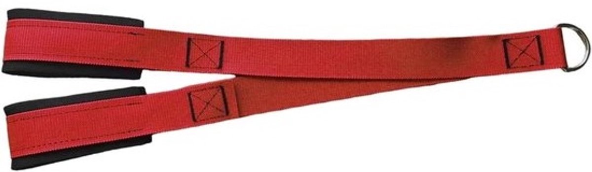 Tricep Touw - Fitness Touw - Krachttraining - Gestructureerd Handvat - 75 cm - Rood