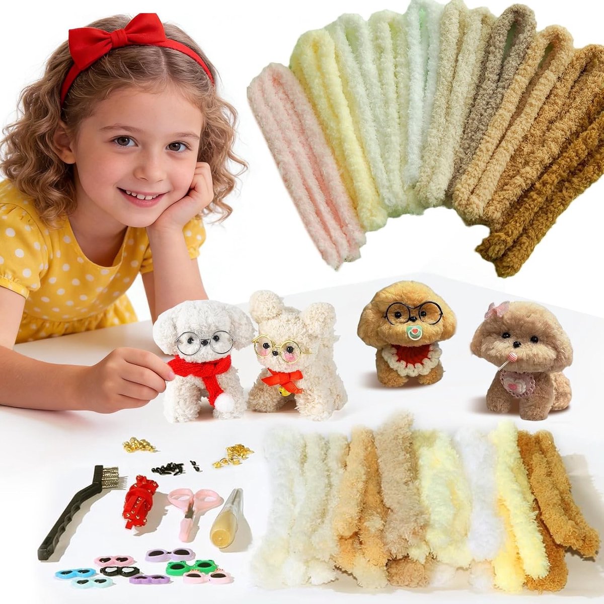 Creatieve Pijpjes voor Knutselen, Dieren en Viltwerk - DIY Set voor Kinderen en Volwassenen, Ideaal voor Ambachten en Creatieve Projecten