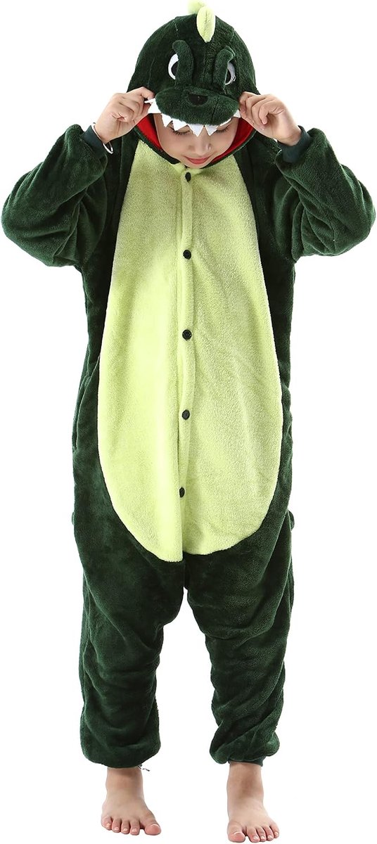 Betoverende onesie, kinderpyjama, nachtkleding, cartoon, cosplay, 6-7 Jaar