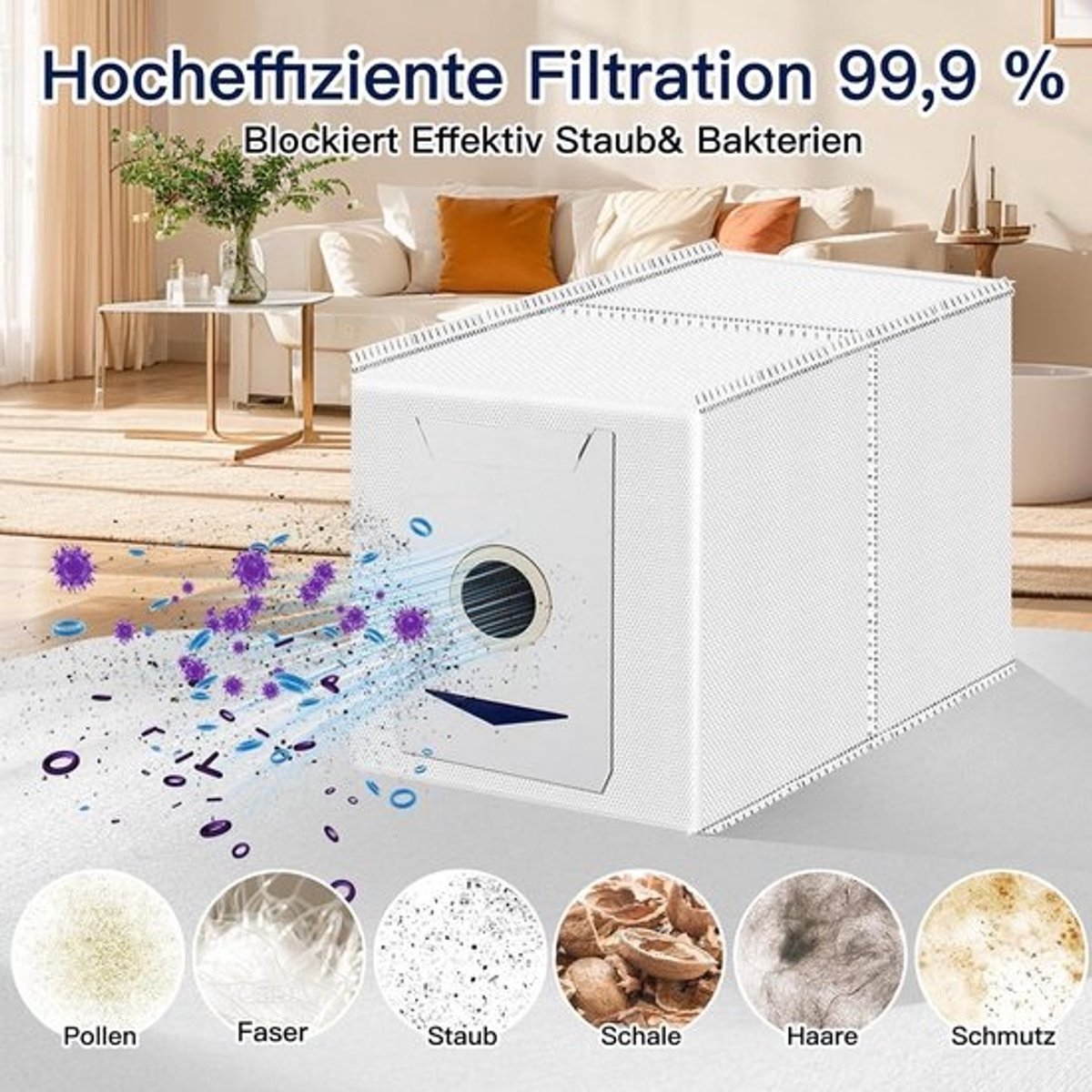 Stofzakken voor stofzuigerrobot - 12 stuks, 3 liter capaciteit - Reserveonderdelen