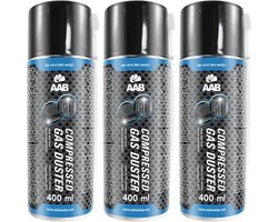 3 x compressed gas duster - 400 ml - Effectieve luchtreiniger - Voor computers en kantoorapparatuur