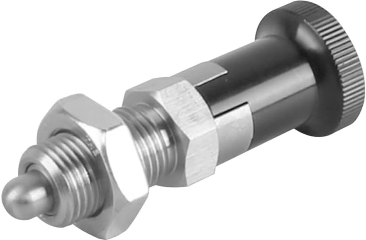 Fit kogelkop veerplunjer M16x1.5 Draadlengte 1.02" Pendiameter 8mm Roestvrij staal Zelfborgende plunjer Intrekbare indexeringsplunjer Veerpen