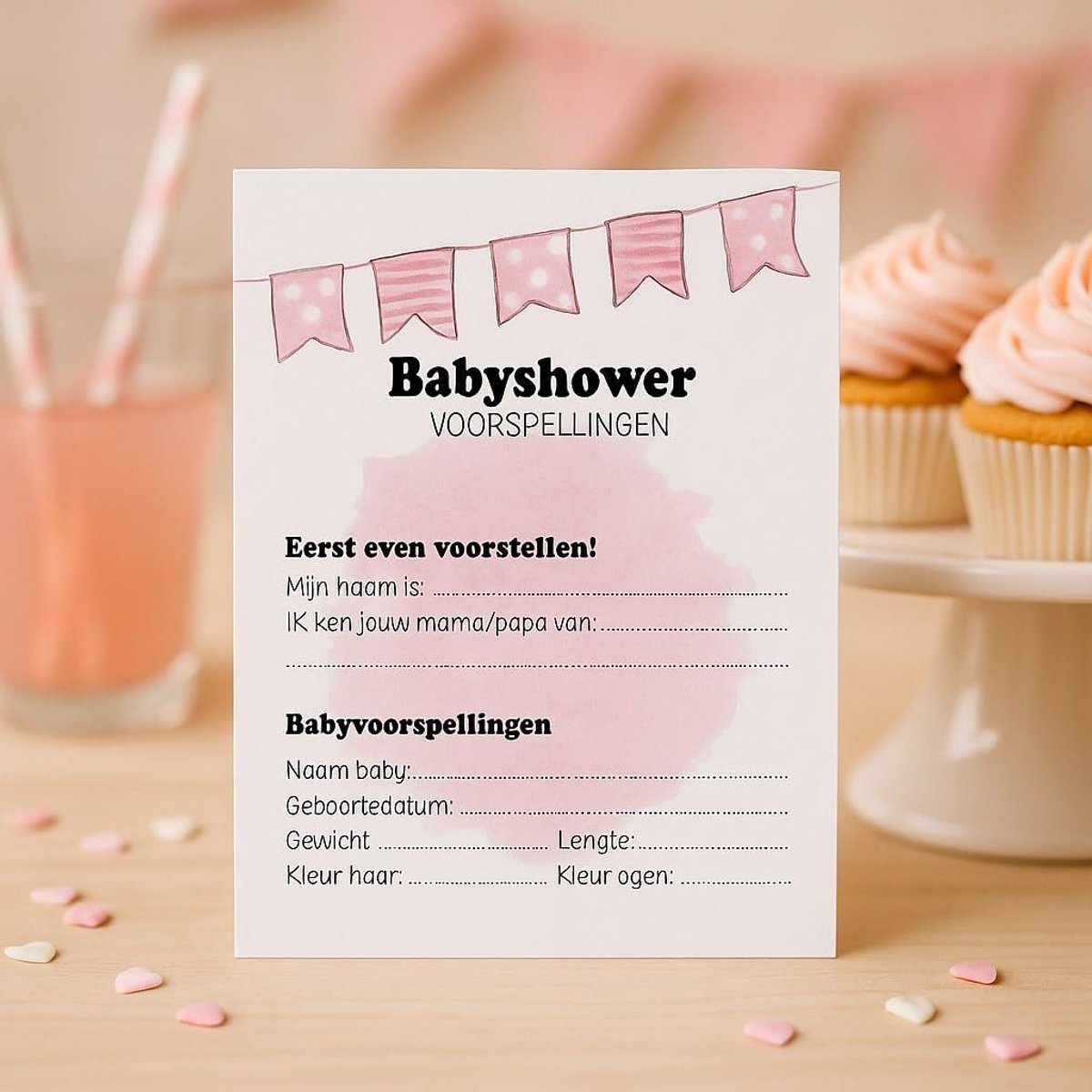 20x leuke babyshower invulkaarten (A5 formaat) babyshower 6