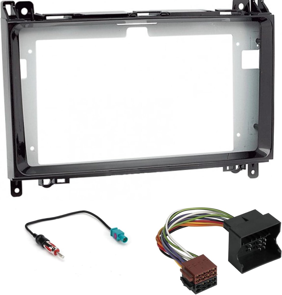 Autoradio adapter 9" inch - zwart - voor Mercedes-Benz A/B/Viano/Vito - eenvoudig installeren - ShopVlot