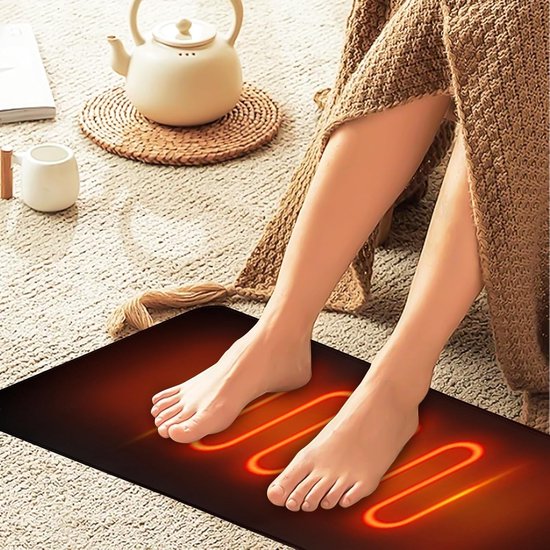 Ground Mat 25 x 68 cm met EU Plug en Kabel, Verbeter Je Welzijn, Betere Slaap, Aarding voor Bureau, Tafel, Bank en Yoga Mat, Ontspanning en Stressvermindering van Winshape — afbeelding 2