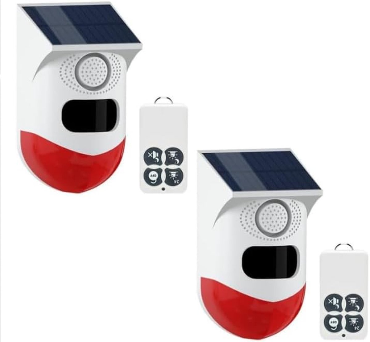 Bewegingsmelder alarm, outdoor bewegingsmelder met afstandsbediening, IP67 waterdicht, alarmsysteem voor garage, boerderij, tuin, binnen, 120 dB IR-sensor bereik 12 m/110 graden (verpakking van