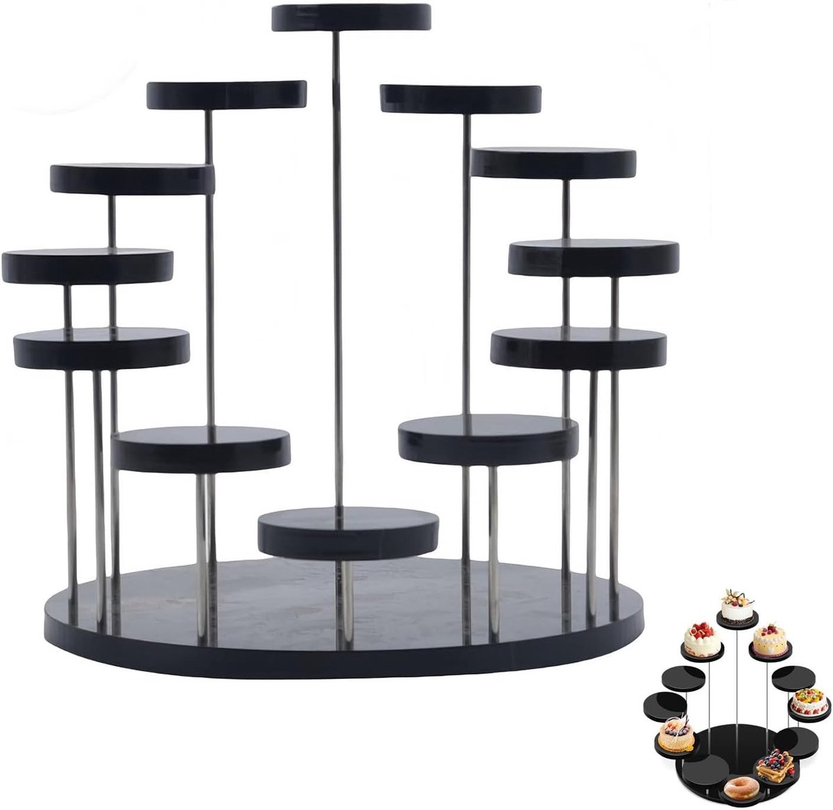 Ronde Acrylstand voor Sieraden, Oorbellen en Mini Figuren - Perfecte Displayhouder voor Verzamelobjecten