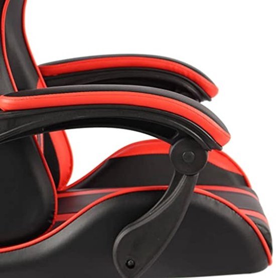 Gamingstoel - kunstleer - zwart en rood - Ergonomisch - comfortabel — afbeelding 3