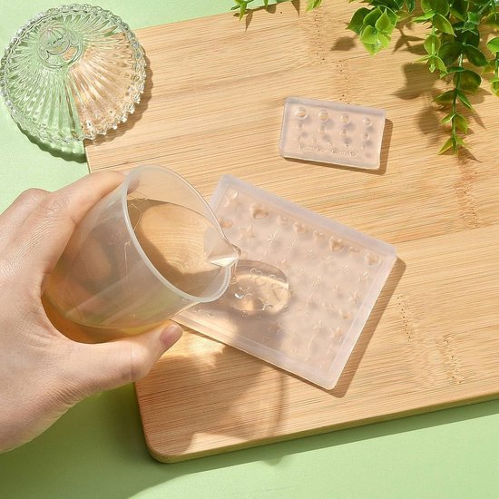 Mallen 2 Stuks Herbruikbare Ronde Hart Stervormige Nagels Art Gereedschap Siliconen Mal Voor Nagels Ontwerp Decoratie Diy Hars Craft Accessoires — afbeelding 3