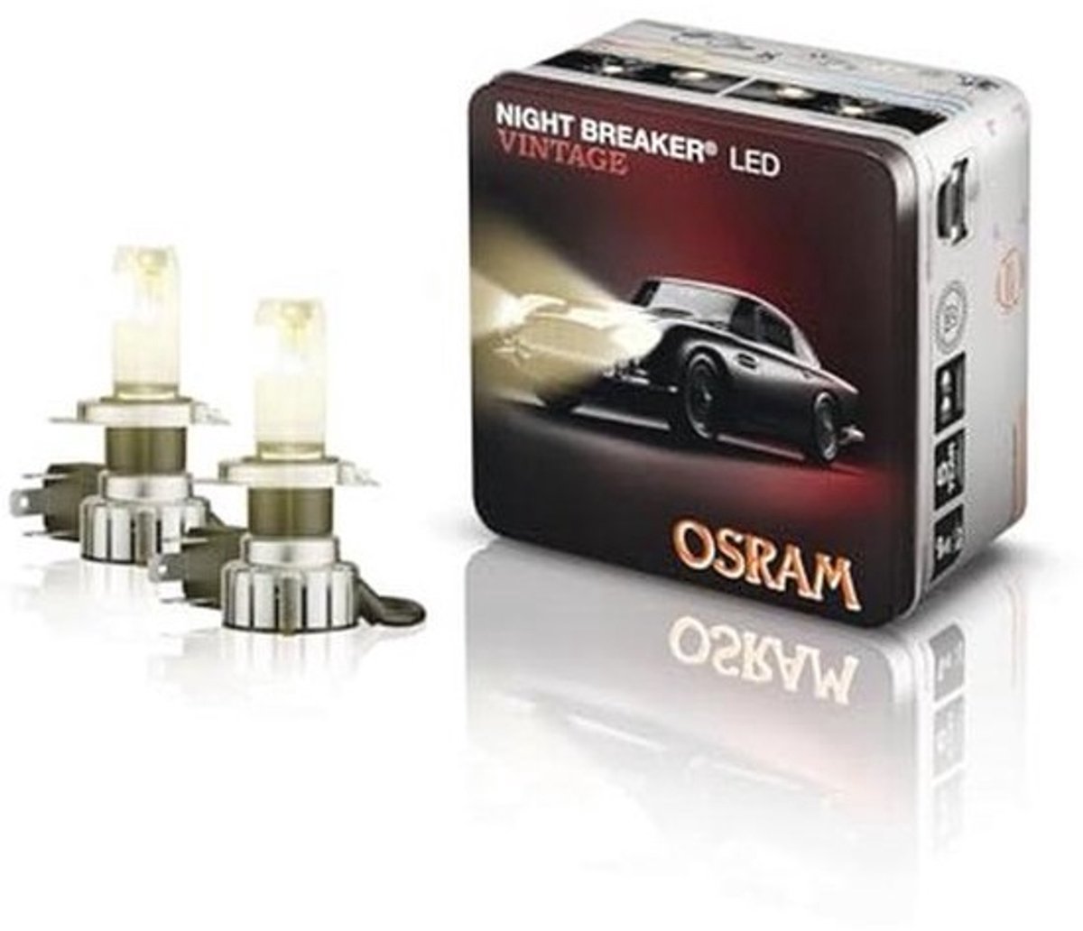 LED Vintage H4 Verlichting - Voor Klassieke Auto's - Tot 330% Meer Helderheid - Warmwitte Kleurtemperatuur