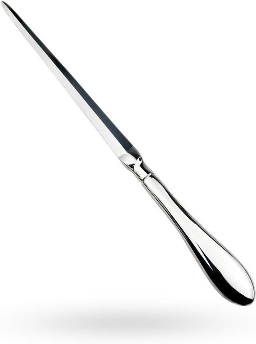 Metalen briefopener - Papiersnijder - Voor het openen van post - Zilverkleurig roestvrij staal - 23 cm - Zilver
