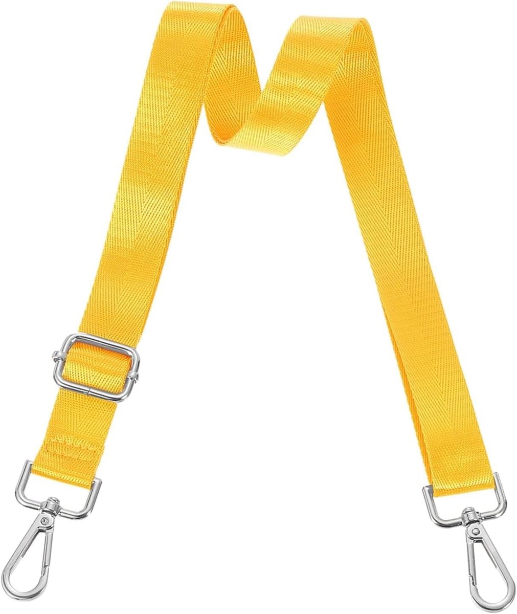 Verstelbare schouderband voor tassen, 2-delige set, 2.5 cm breed, lengte 75-135 cm, ideaal voor handtassen en schoudertassen, geschikt voor mannen en vrouwen