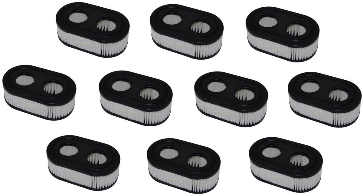 10 stuks luchtfilters voor Briggs & Stratton B&S-motor 550E, 550EX, 575EX, 593260, 798452