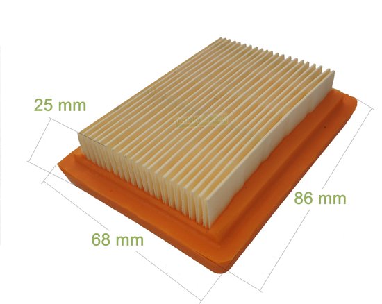 2 stuks luchtfilters voor bosmaaiers STIHL FS 350, 380, 400, 450, 480 en BT 120C, 121, 130 — afbeelding 3